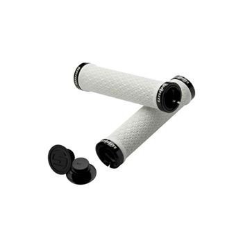 SRM PUÑO LOCKING GRIPS WHT DOUBLE CLAMP